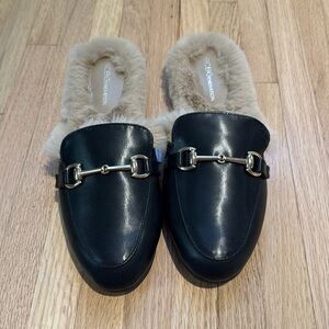 Fur mules brand new